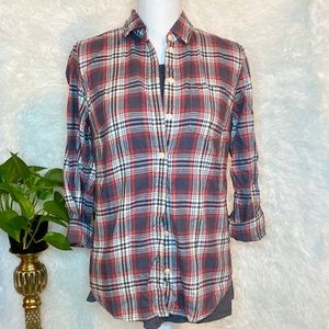 J.Crew Flannel Button Down-XS